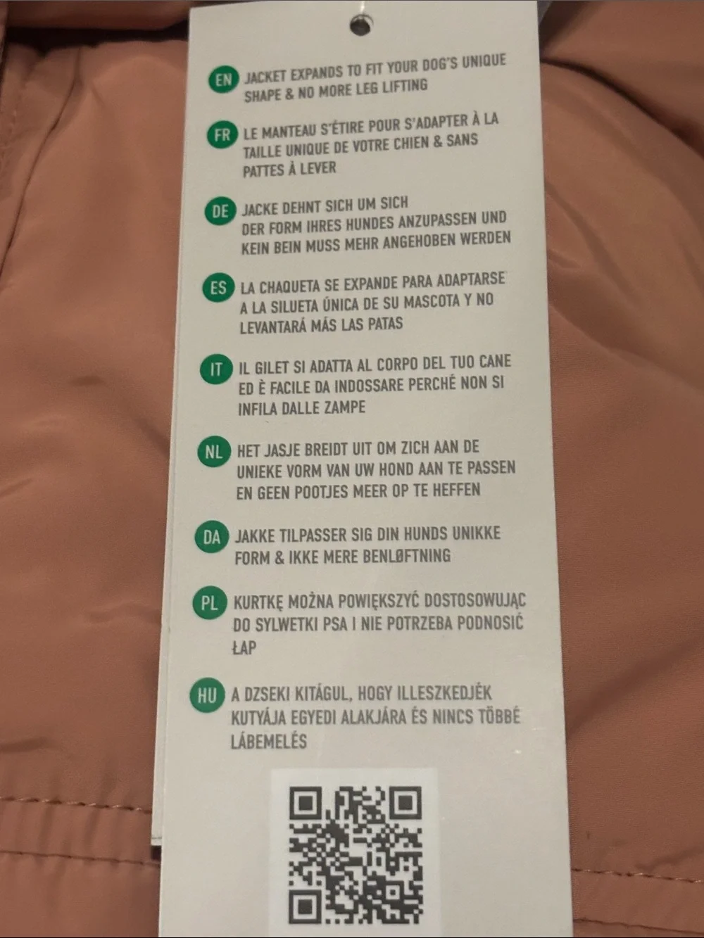 NWT GF Pets Arctic Parka - Clay XL